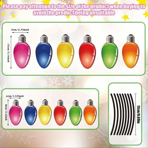 Stickers, Festive Christmas Car Sticker Set - Excellent Gift Item 🎁 NEW - Picture 2 of 8